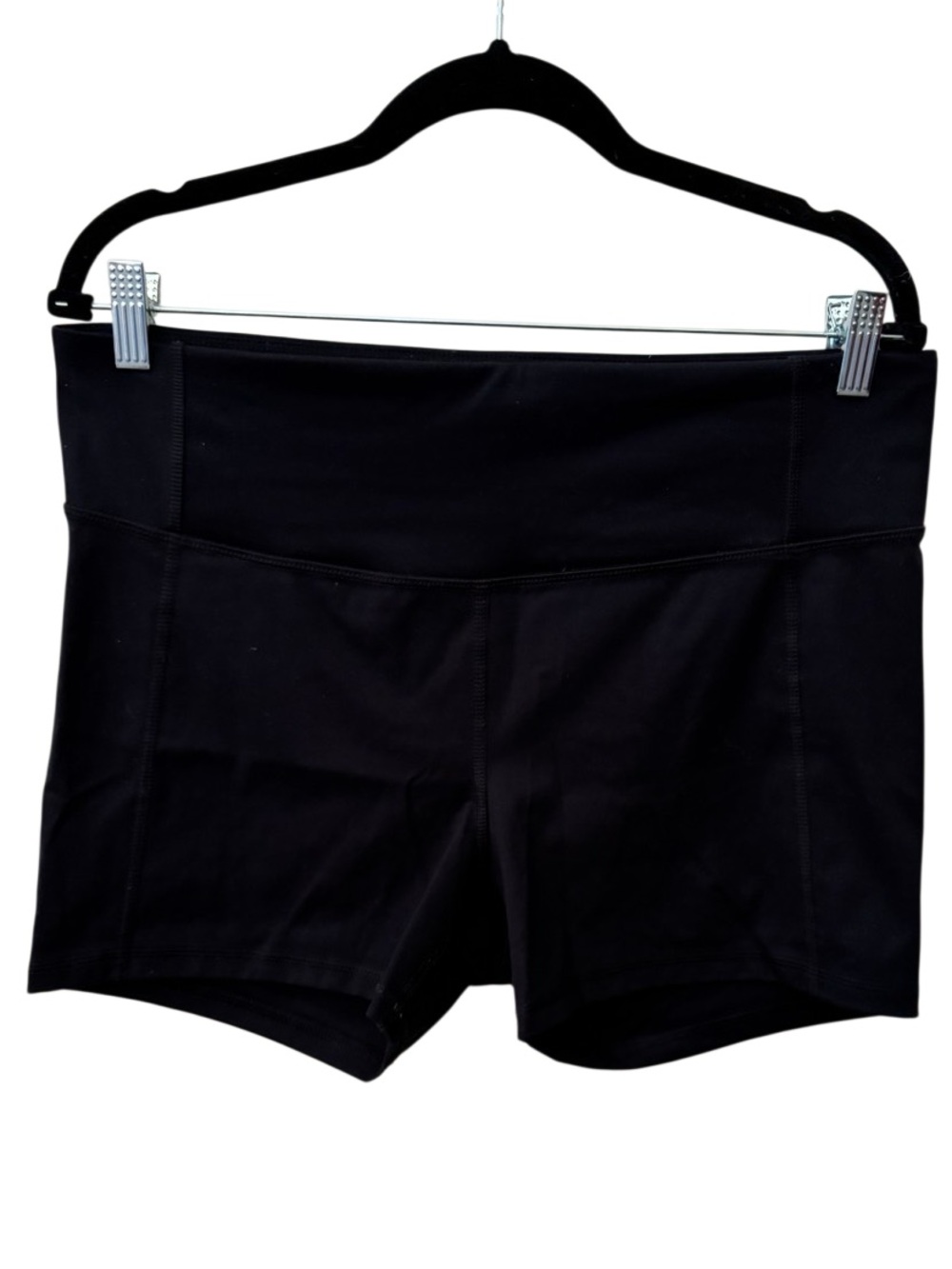 All in Motion Black High Rise 2” Shortie Athletic Shorts XXL Workout Yoga - Picture 8 of 9